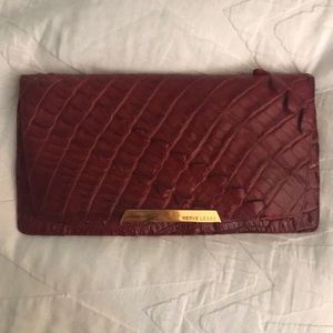Herve Leger croc clutch